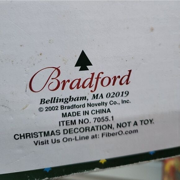 Fiber Optics Snowman decoration plug in light up 14" tall red green scarf hat - Picture 9 of 12